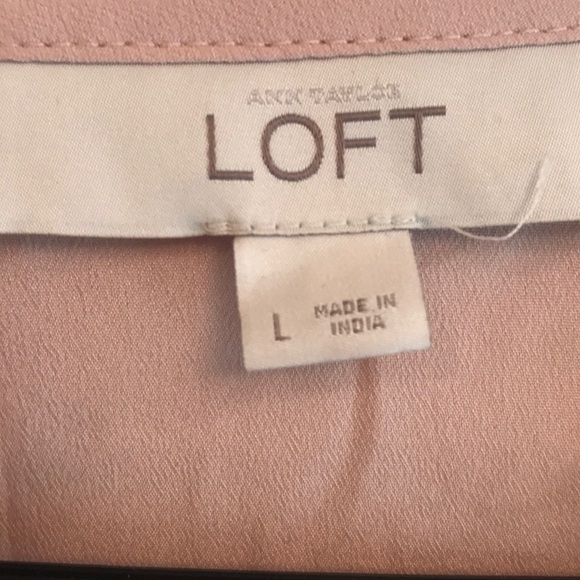 LOFT brand size L pullover lined sleeveless top. - Picture 2 of 5